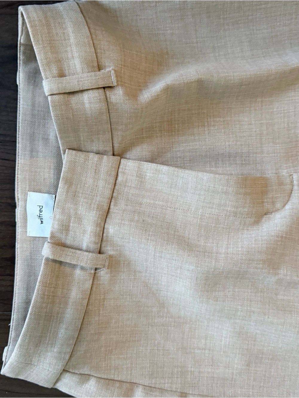 Wilfred Sandstone Linen-Blend Trousers